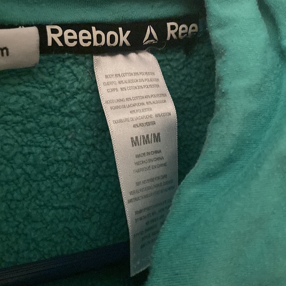 Mint Green Medium Reebok Hoodie - Picture 3 of 3
